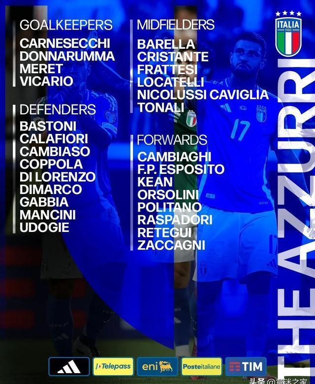 意大利国家队备战世界杯预选赛(意大利世预赛阵容)
